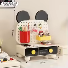 Pegboard Desk Organizer with Drawer