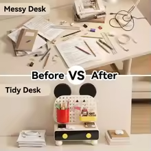 Pegboard Desk Organizer with Drawer
